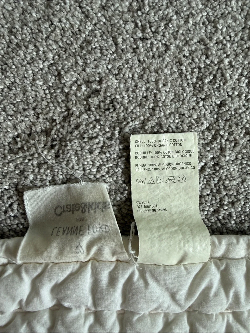 Leanne Ford 100% organic cotton crib quilt